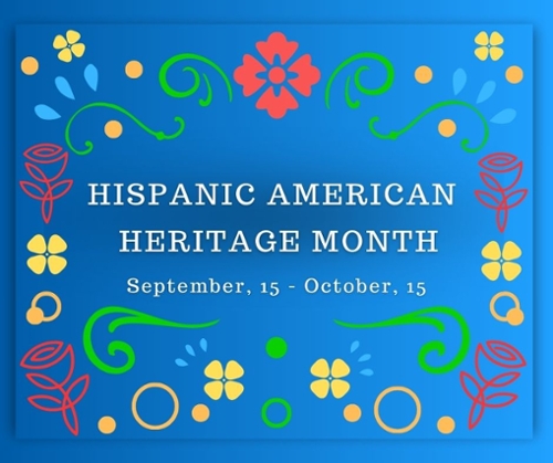 Hispanic American Heritage Month flyer.